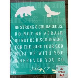 Chalk Couture Silk Screen Transfers Stencil reusable be courageous strong bear B